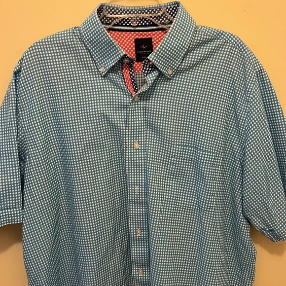 Tailorbyrd Men’s button down short sleeve style shirt, 2XLT - Picture 2 of 7